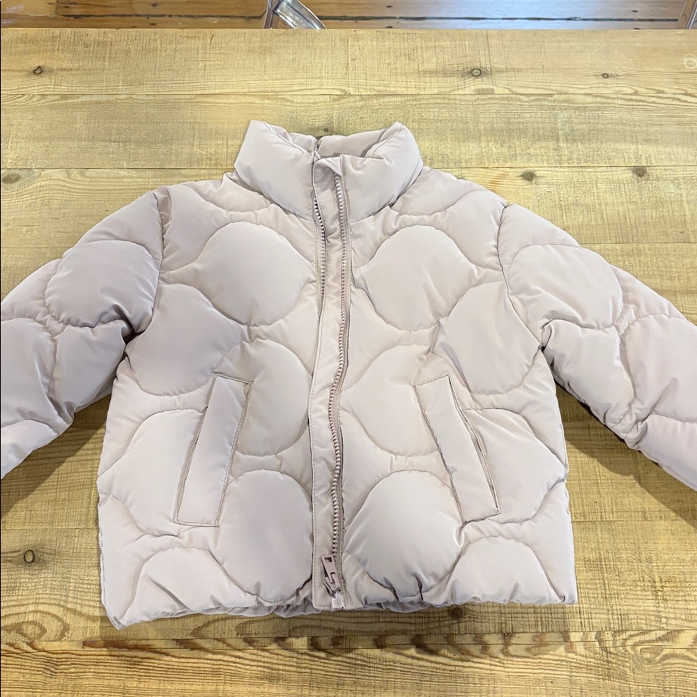 NWOT size 6 Zara Kids Pink Puffer Jacket!